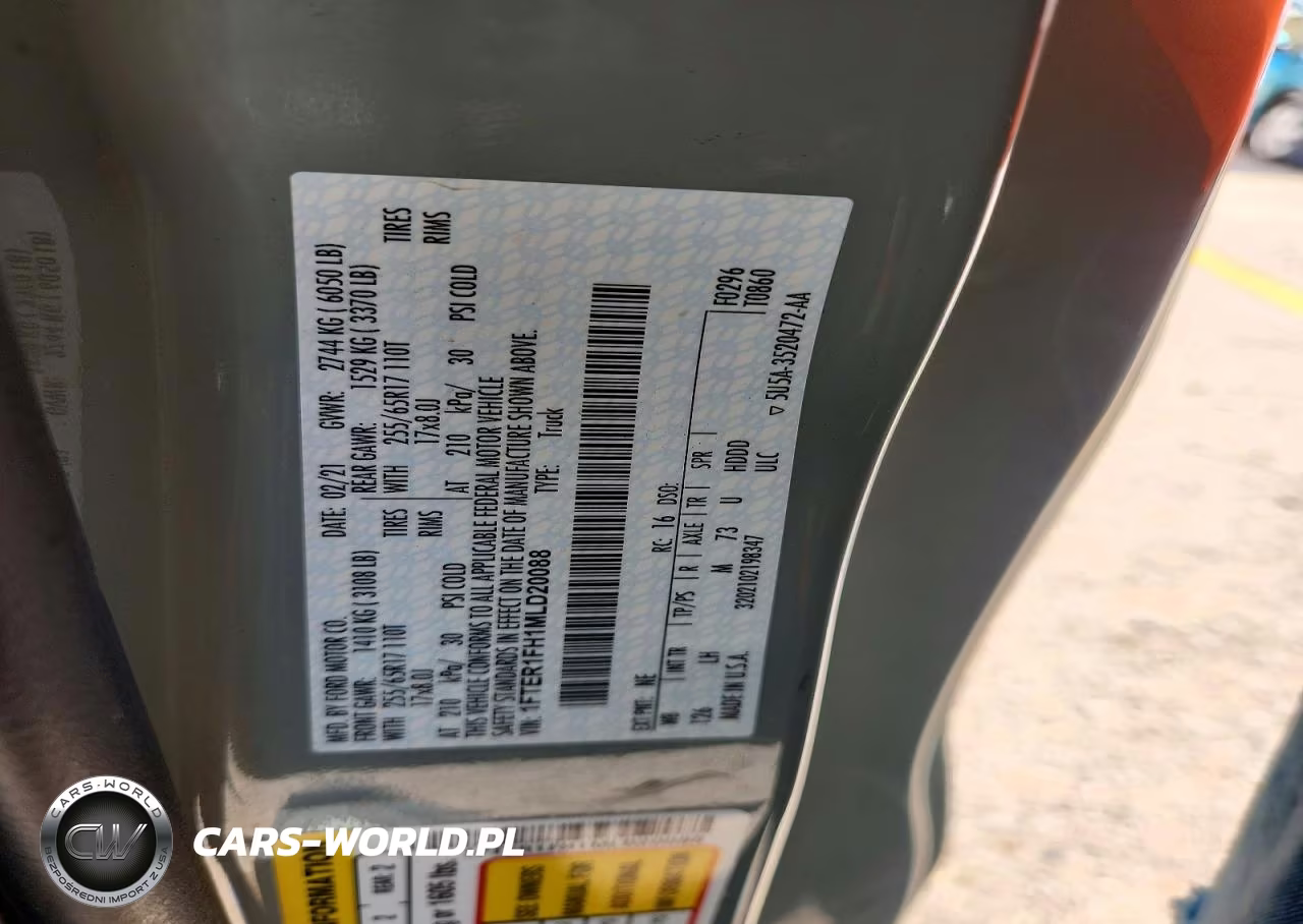 2021 Ford Ranger Xl VIN:1FTER1FH1MLD20088 - 12