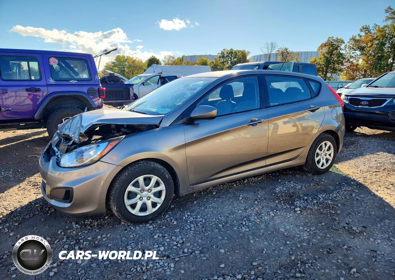 2012 Hyundai Accent Gs VIN:KMHCT5AE8CU021876 - 1