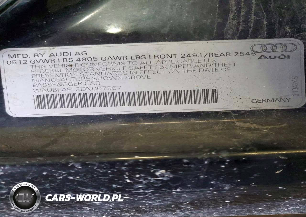 2013 Audi A4 Premium VIN:WAUBFAFL2DN007567 - 12