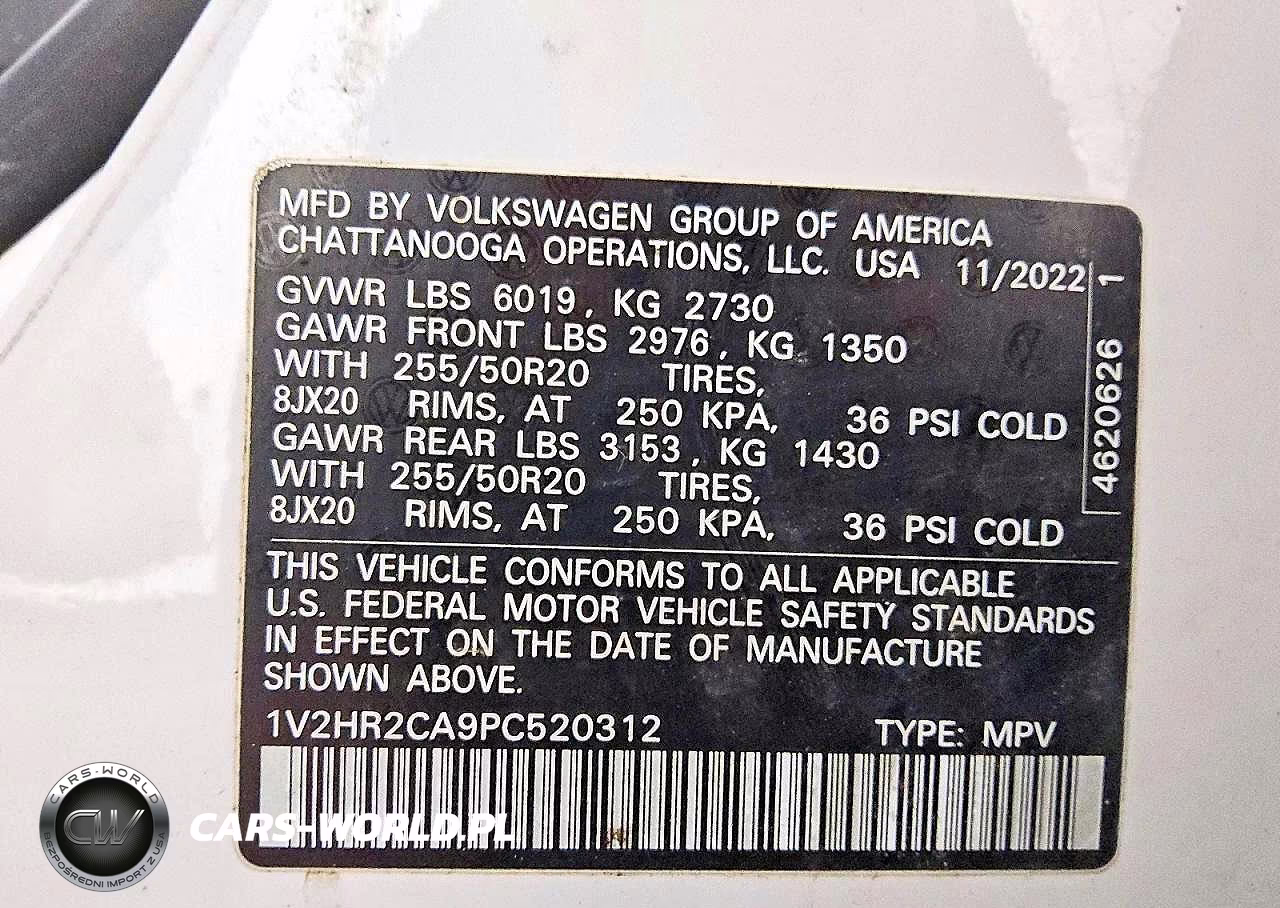2023 Volkswagen Atlas Se VIN:1V2HR2CA9PC520312 - 13