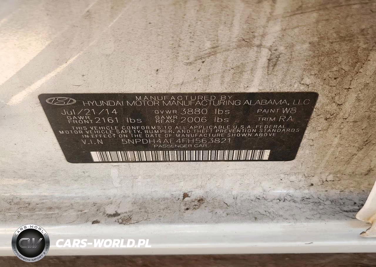 2015 Hyundai Elantra Se VIN:5NPDH4AE4FH563821 - 12