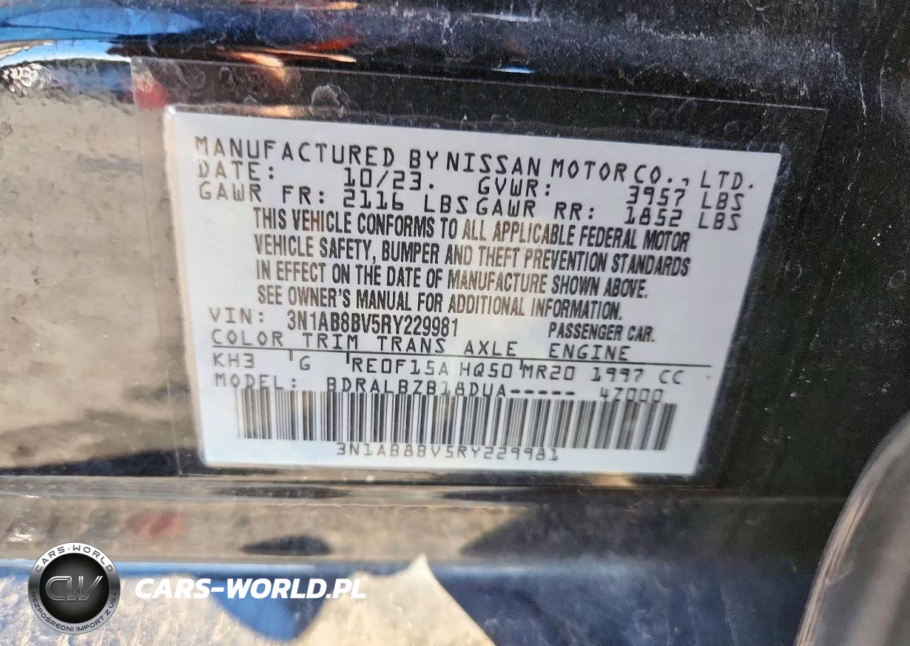 2024 Nissan Sentra S VIN:3N1AB8BV5RY229981 - 12