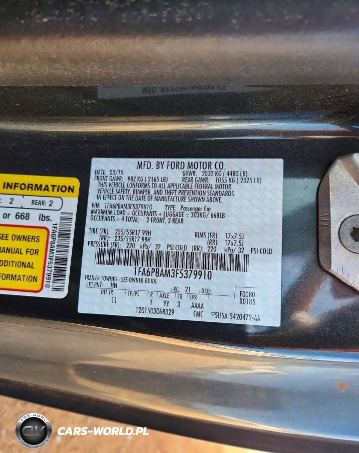 2015 Ford Mustang VIN:1FA6P8AM3F5379910 - 12