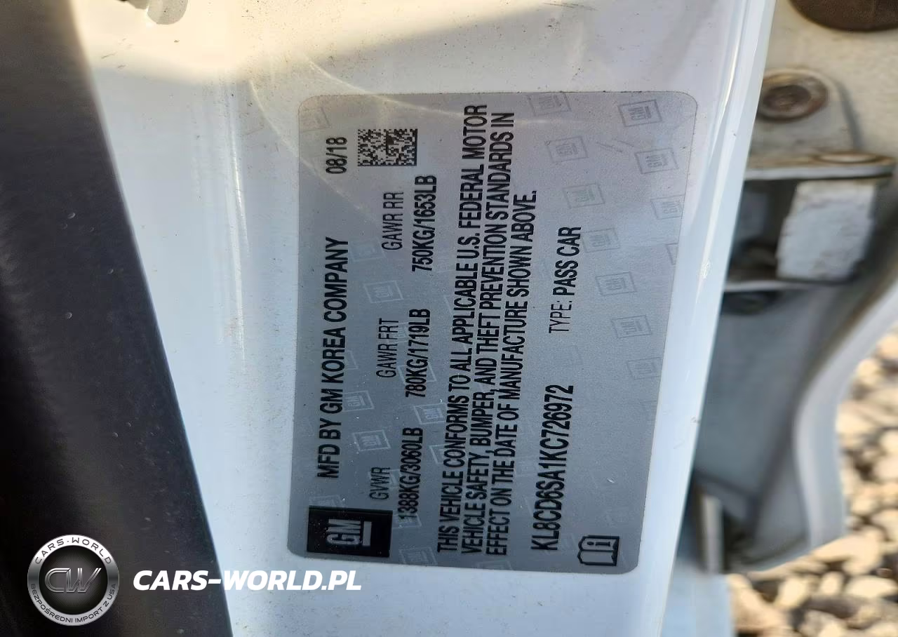 2019 Chevrolet Spark 1Lt VIN:KL8CD6SA1KC726972 - 13