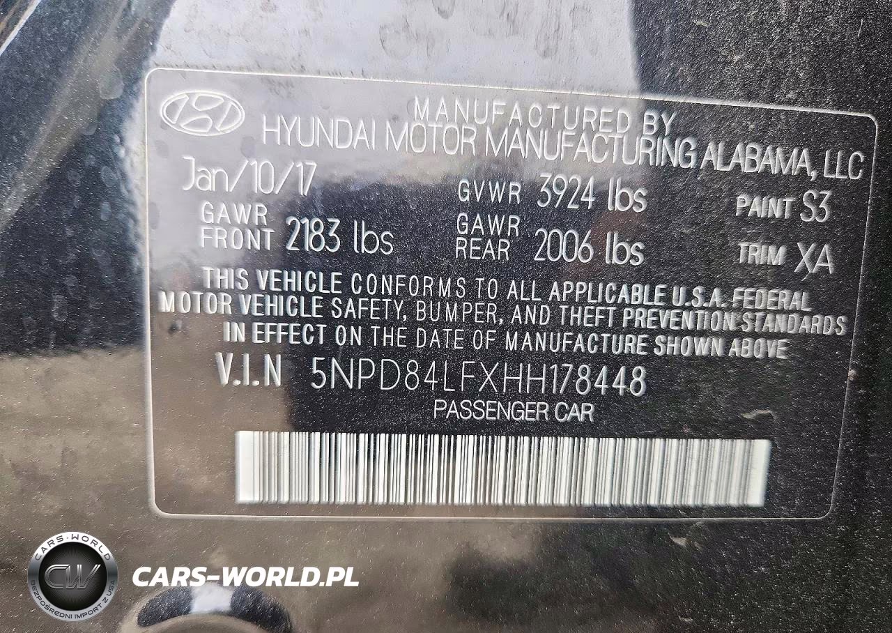 2017 Hyundai Elantra Se VIN:5NPD84LFXHH178448 - 12