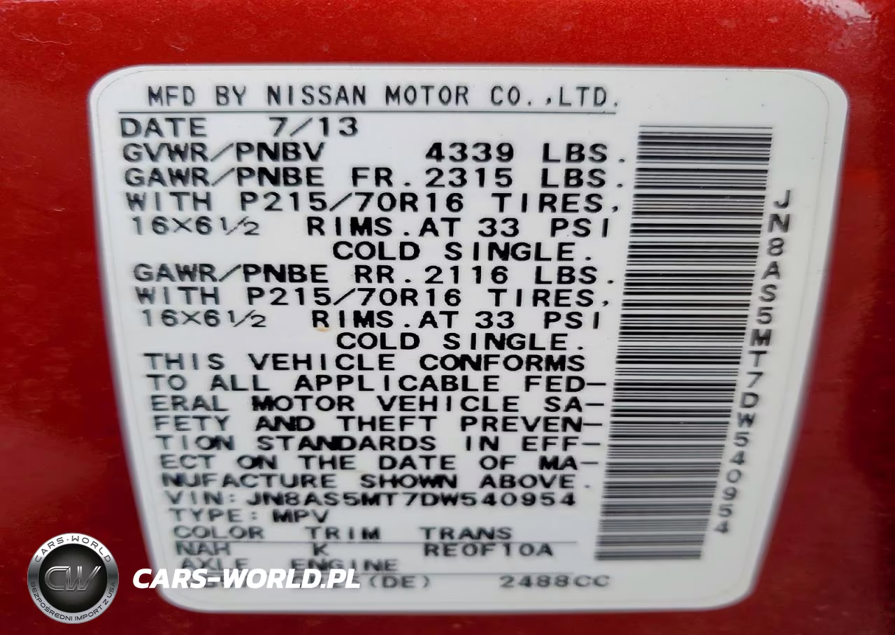 2013 Nissan Rogue S VIN:JN8AS5MT7DW540954 - 13