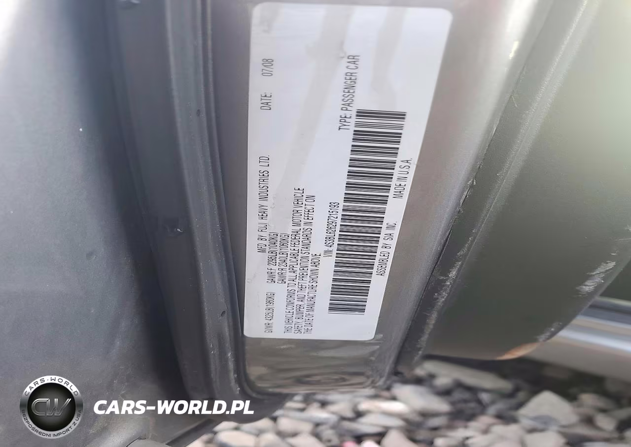 2009 Subaru Legacy 2.5I Limited VIN:4S3BL626297215193 - 12