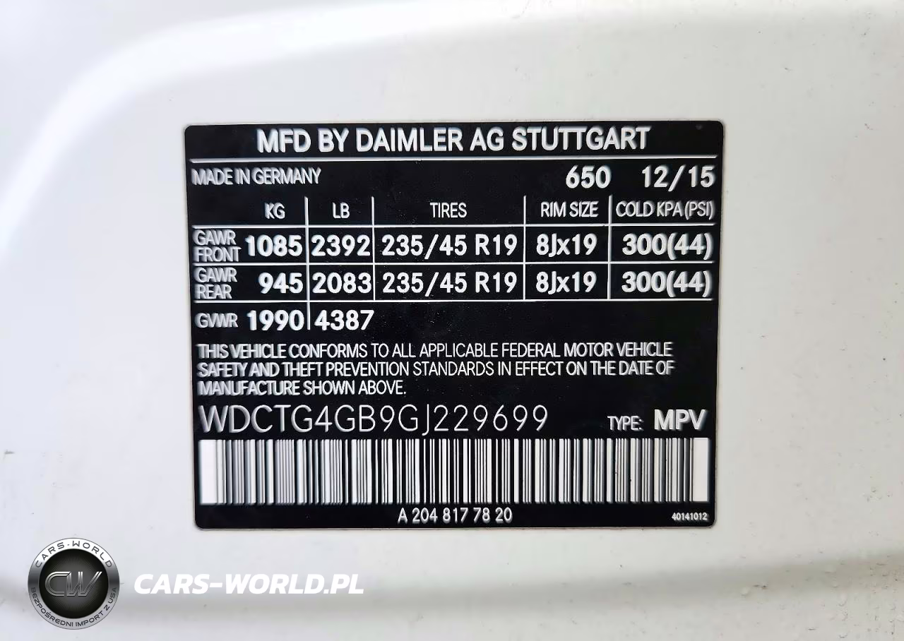 2016 Mercedes-Benz Gla 250 4Matic VIN:WDCTG4GB9GJ229699 - 14
