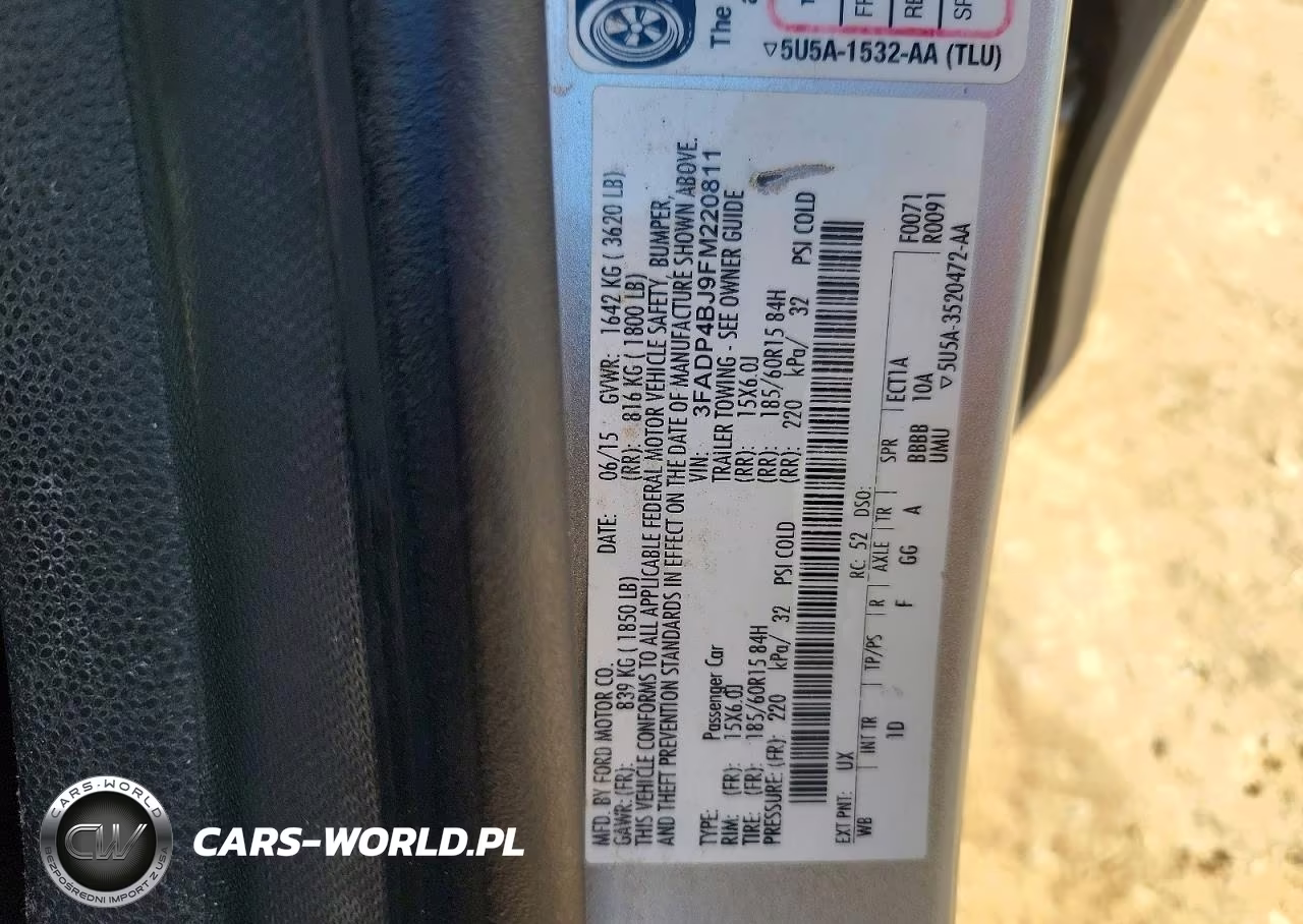 2015 Ford Fiesta Se VIN:3FADP4BJ9FM220811 - 12
