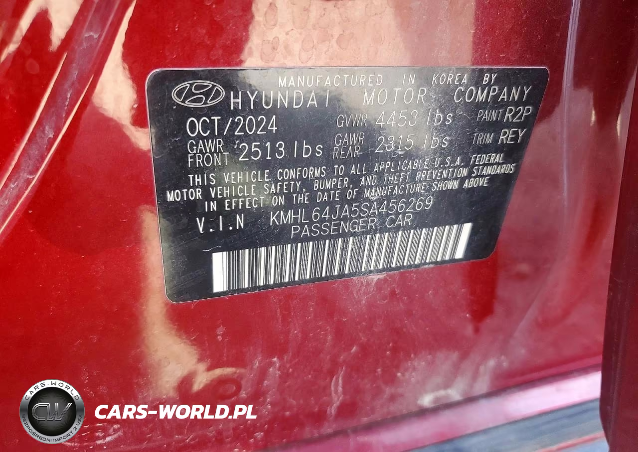 2025 Hyundai Sonata Sel VIN:KMHL64JA5SA456269 - 12
