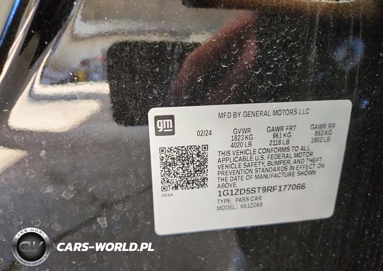 2024 Chevrolet Malibu Lt VIN:1G1ZD5ST9RF177066 - 12