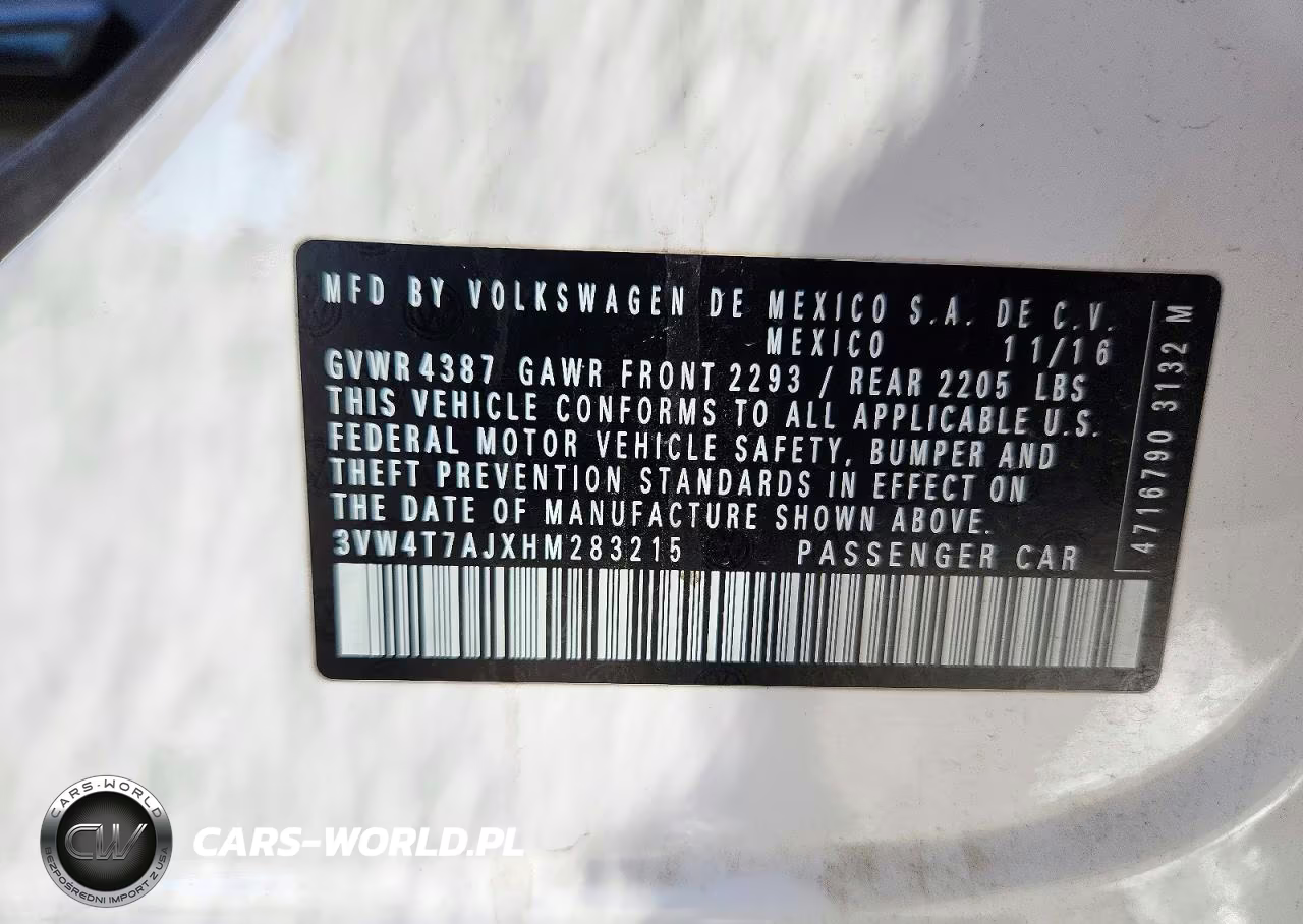 2017 Volkswagen Jetta Gli VIN:3VW4T7AJXHM283215 - 12