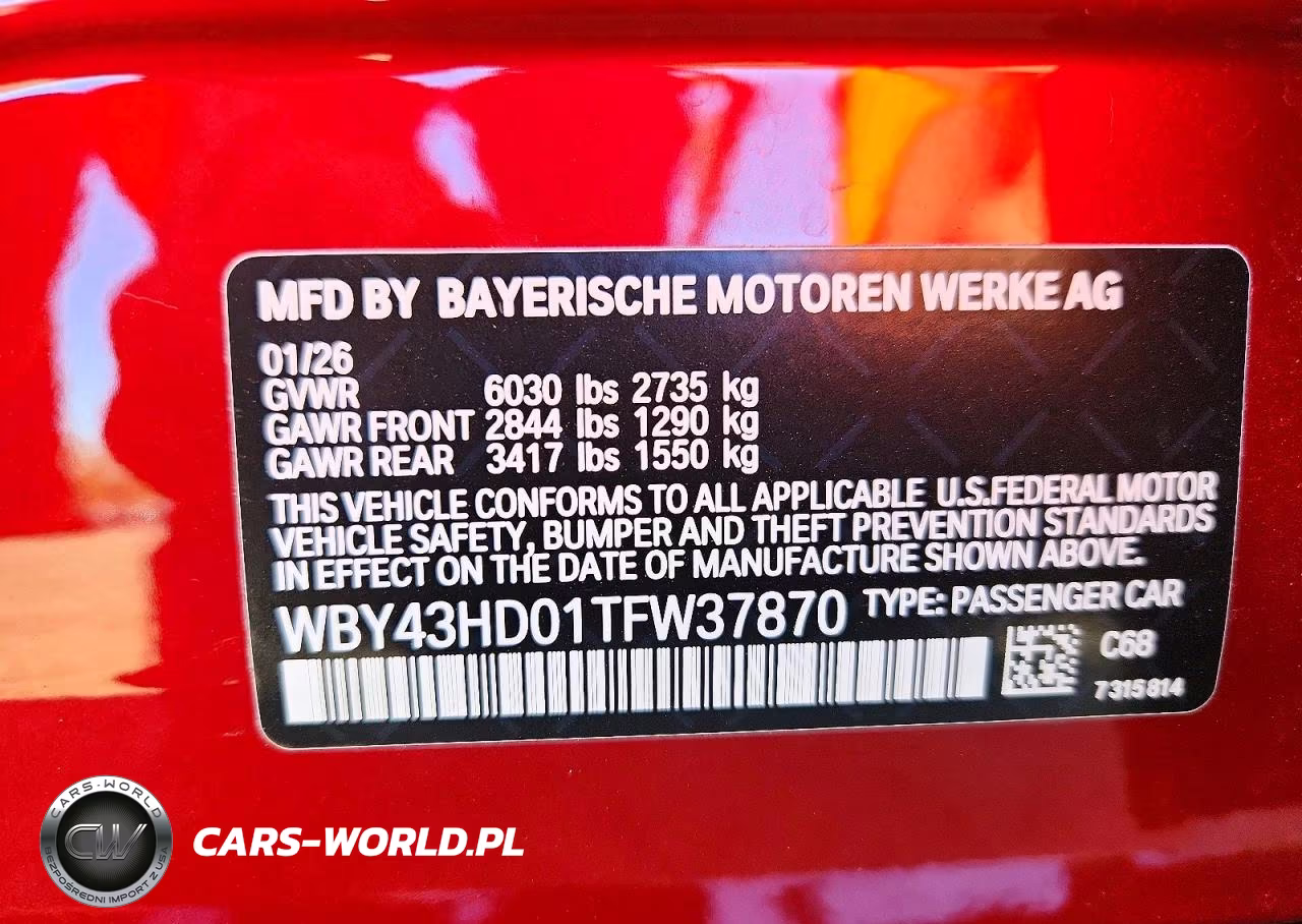 2026 BMW I4 xDrive 40 VIN:WBY43HD01TFW37870 - 13
