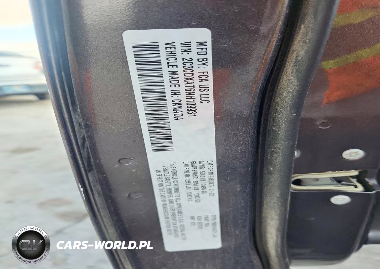 2022 Dodge Charger VIN:2C3CDXAT6NH109931 - 12
