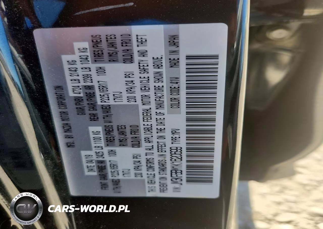 2019 Mazda Cx-5 Sport VIN:JM3KFBBM1K1620699 - 14