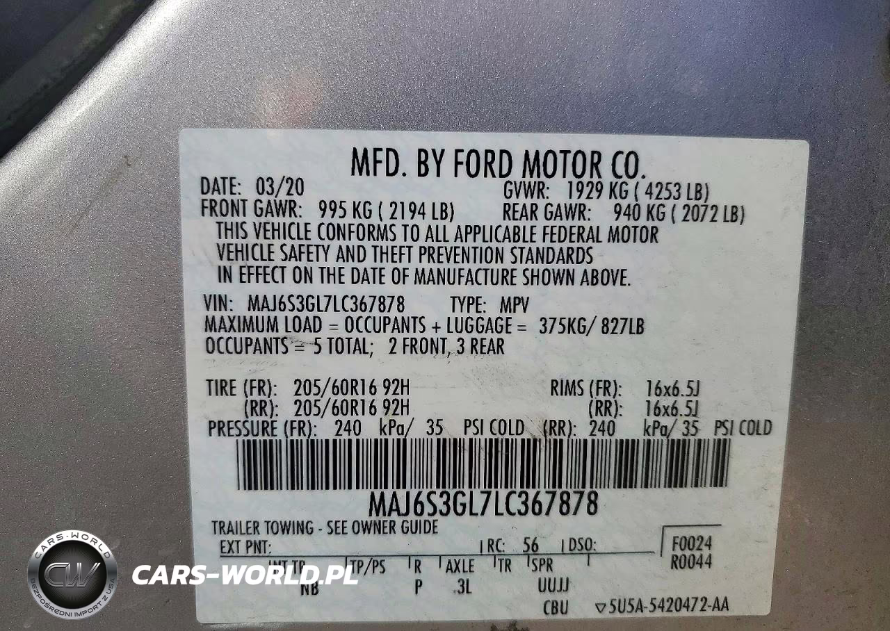 2020 Ford Ecosport Se VIN:MAJ6S3GL7LC367878 - 13