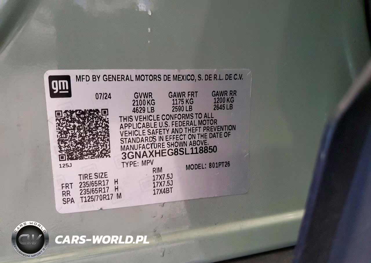 2025 Chevrolet Equinox Lt VIN:3GNAXHEG8SL118850 - 14