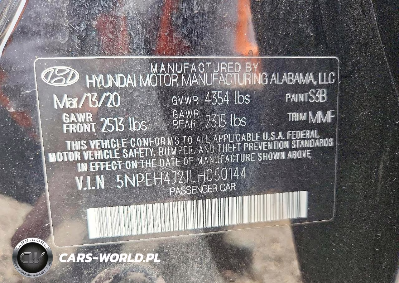 2020 Hyundai Sonata Limited VIN:5NPEH4J21LH050144 - 12