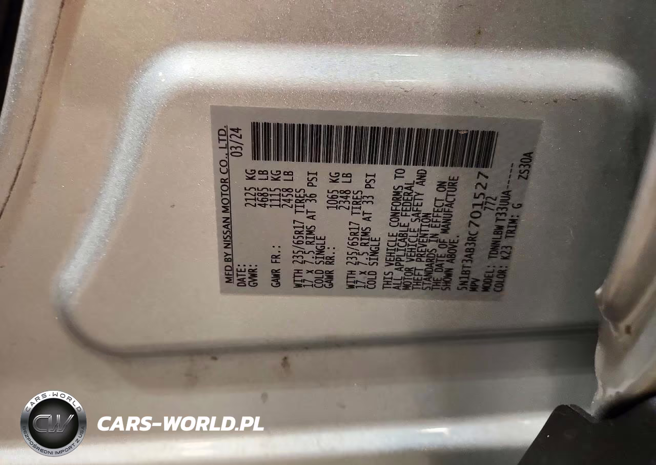 2024 Nissan Rogue S VIN:5N1BT3AB3RC701527 - 13