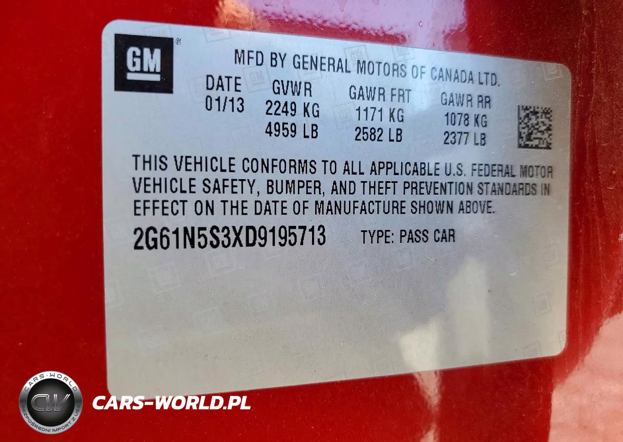 2013 Cadillac Xts VIN:2G61N5S3XD9195713 - 13