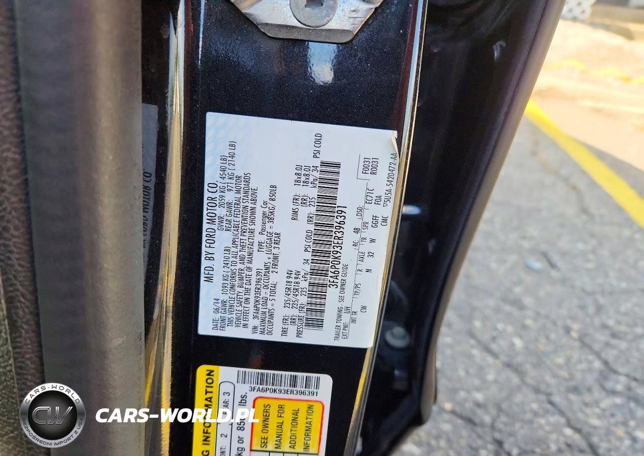 2014 Ford Fusion Titanium VIN:3FA6P0K93ER396391 - 12