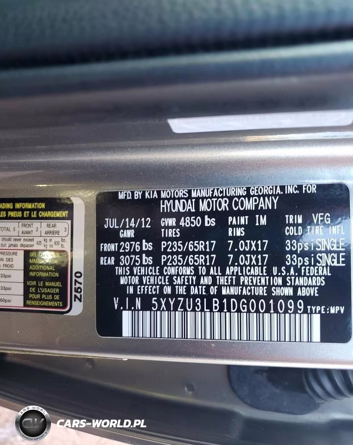 2013 Hyundai Santa Fe Sport 2.4L VIN:5XYZU3LB1DG001099 - 14