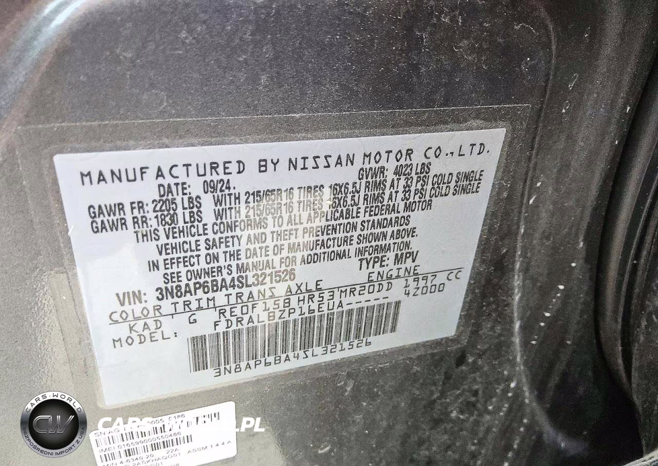 2025 Nissan Kicks S VIN:3N8AP6BA4SL321526 - 13