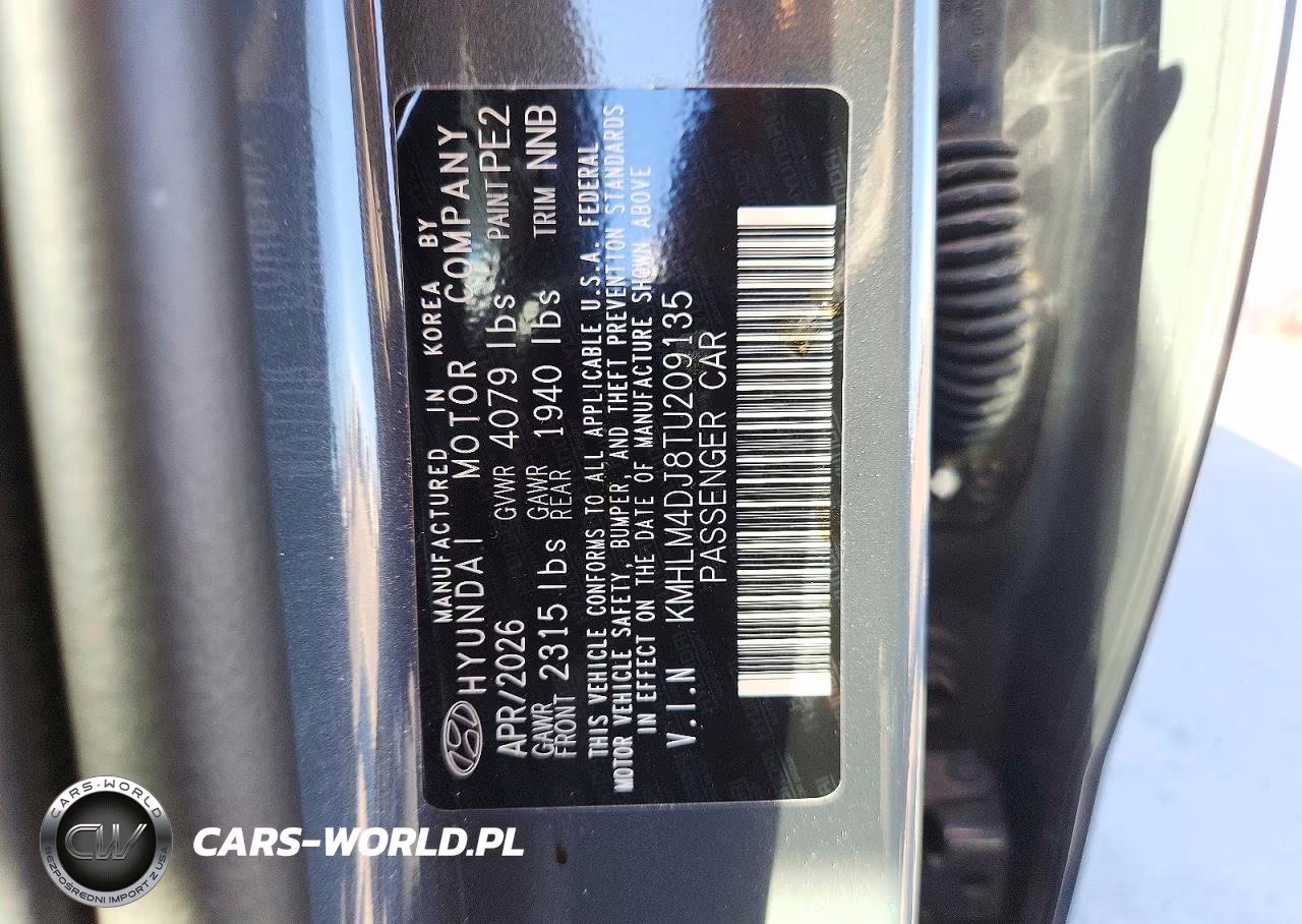 2026 Hyundai Elantra Hybrid Blue VIN:KMHLM4DJ8TU209135 - 13