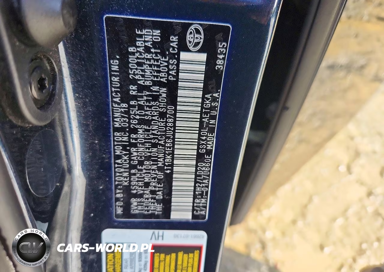 2018 Toyota Avalon Xle VIN:4T1BK1EB6JU288700 - 12