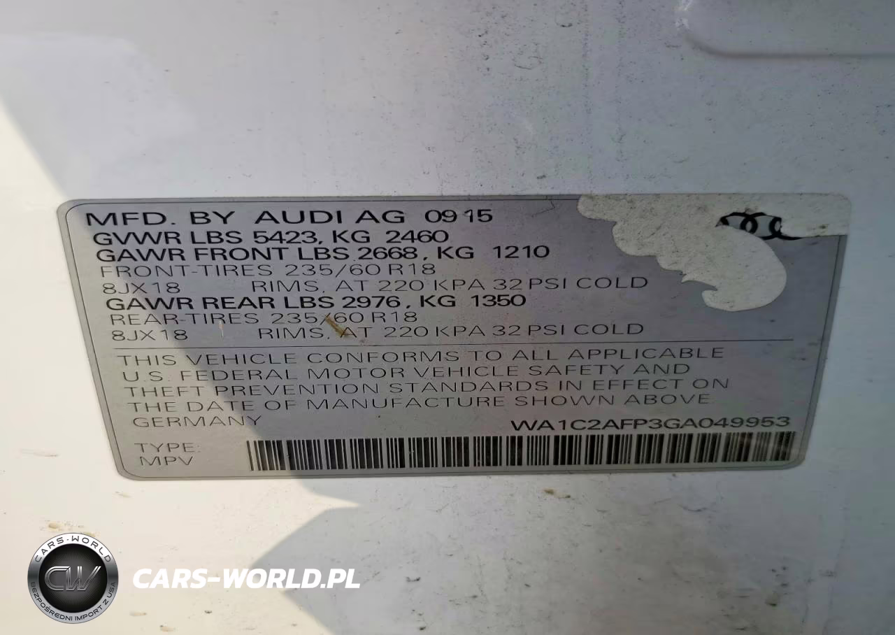 2016 Audi Q5 Premium VIN:WA1C2AFP3GA049953 - 13