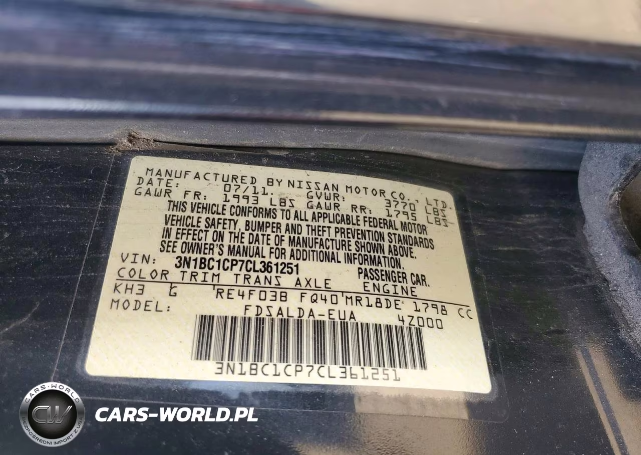 2012 Nissan Versa 1.8 S VIN:3N1BC1CP7CL361251 - 13