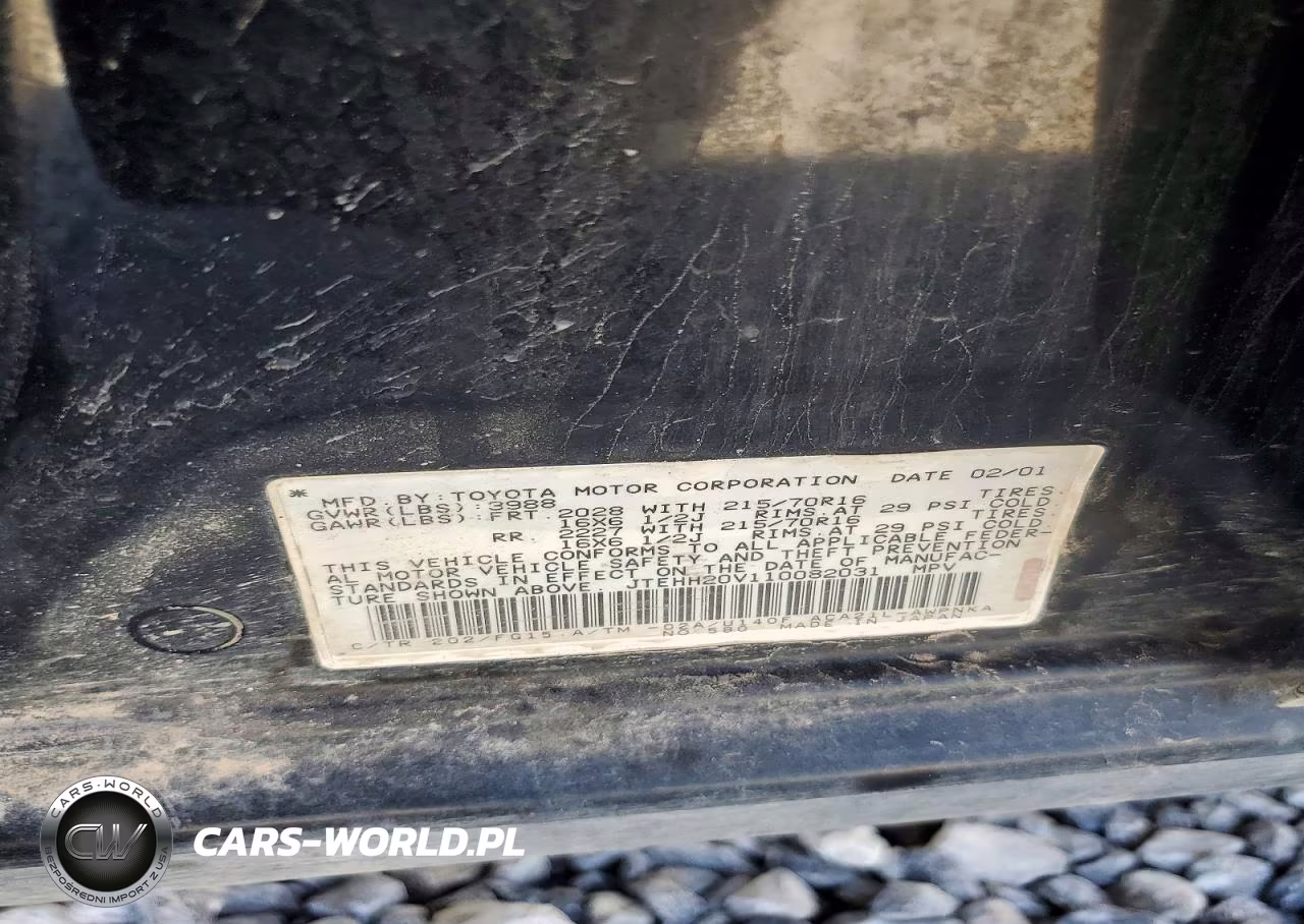 2001 Toyota Rav4 Base VIN:JTEHH20V110082031 - 13