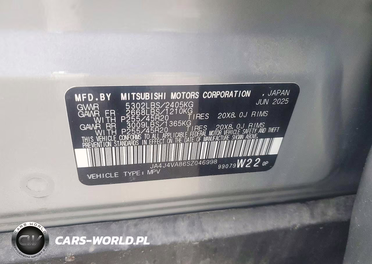 2025 Mitsubishi Outlander Se Awd VIN:JA4J4VA86SZ046998 - 13