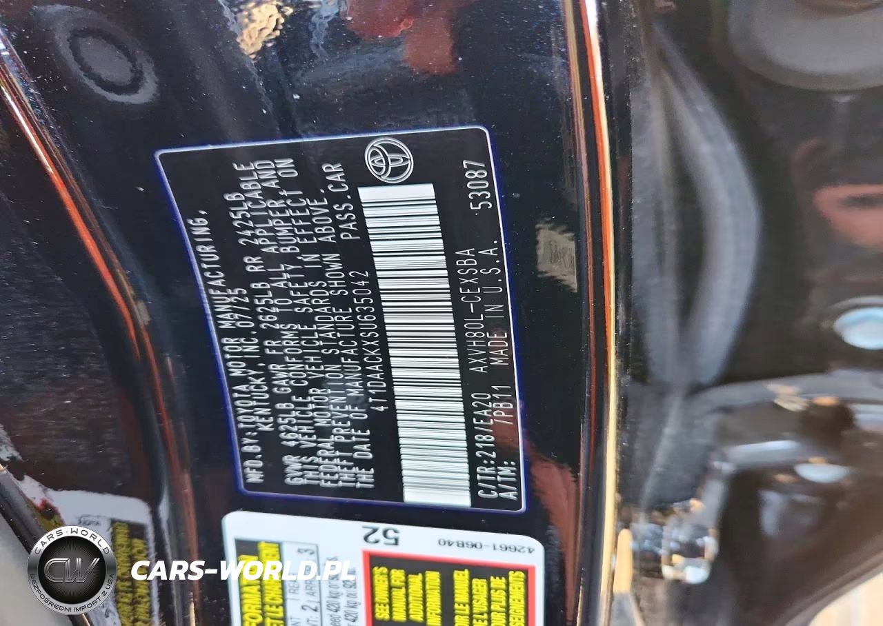 2025 Toyota Camry Se VIN:4T1DAACKXSU635042 - 12