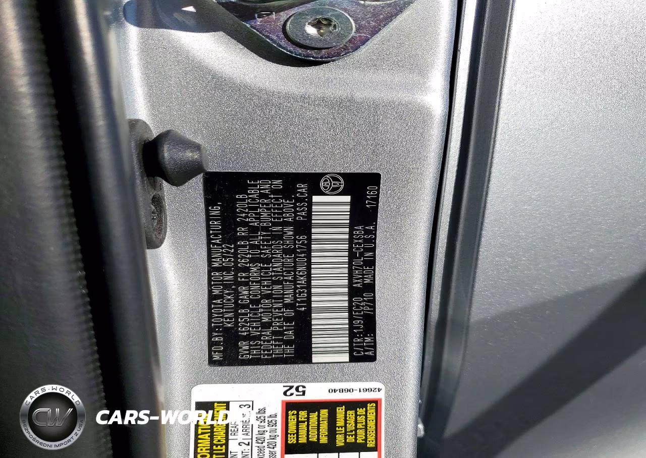 2022 Toyota Camry Hybrid Se Nightshade VIN:4T1G31AK6NU041756 - 12