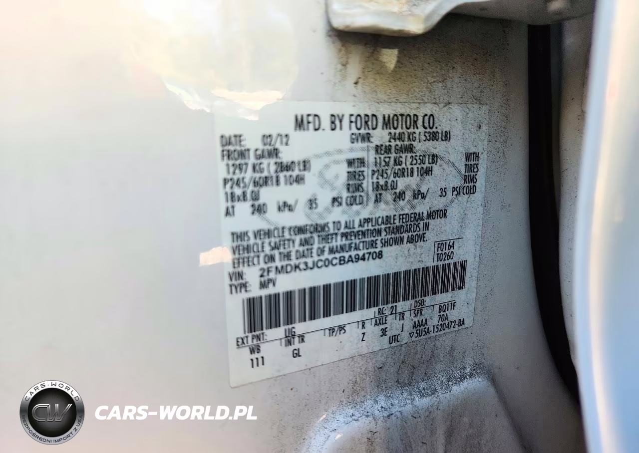 2012 Ford Edge Sel VIN:2FMDK3JC0CBA94708 - 14