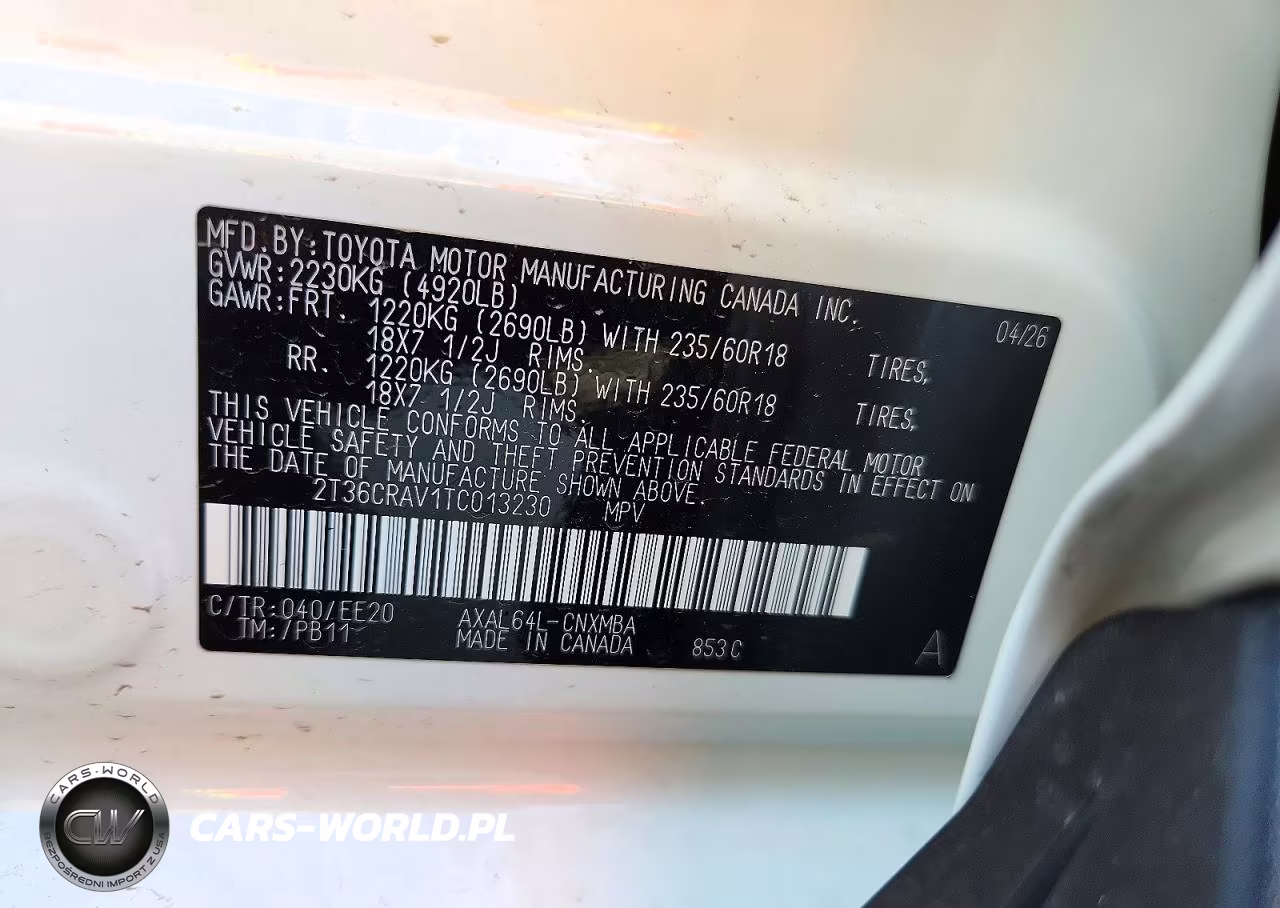 2026 Toyota Rav4 Xle Premium VIN:2T36CRAV1TC013230 - 13