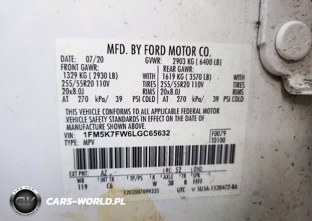 2020 Ford Explorer Limited VIN:1FM5K7FW6LGC65632 - 13