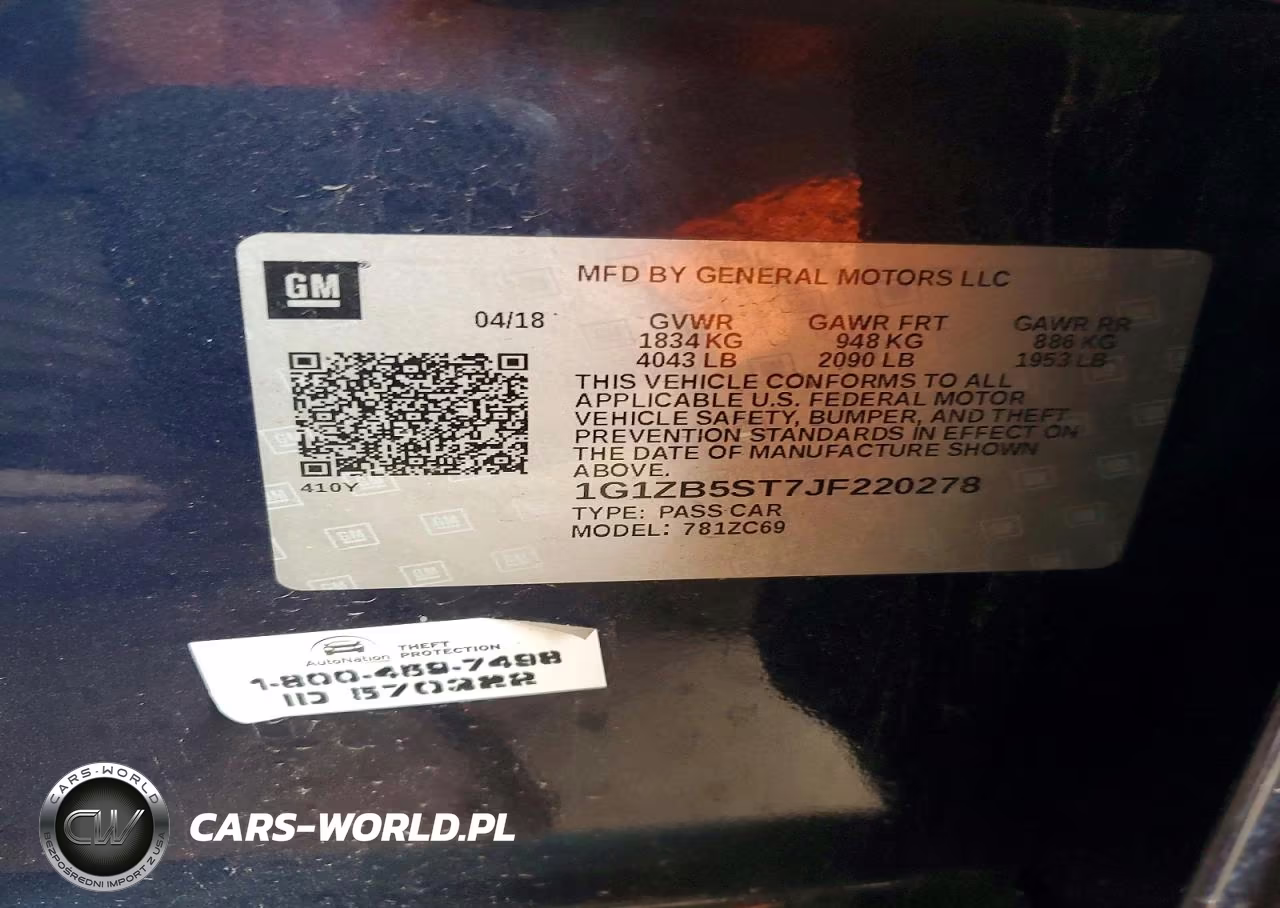 2018 Chevrolet Malibu Ls VIN:1G1ZB5ST7JF220278 - 12