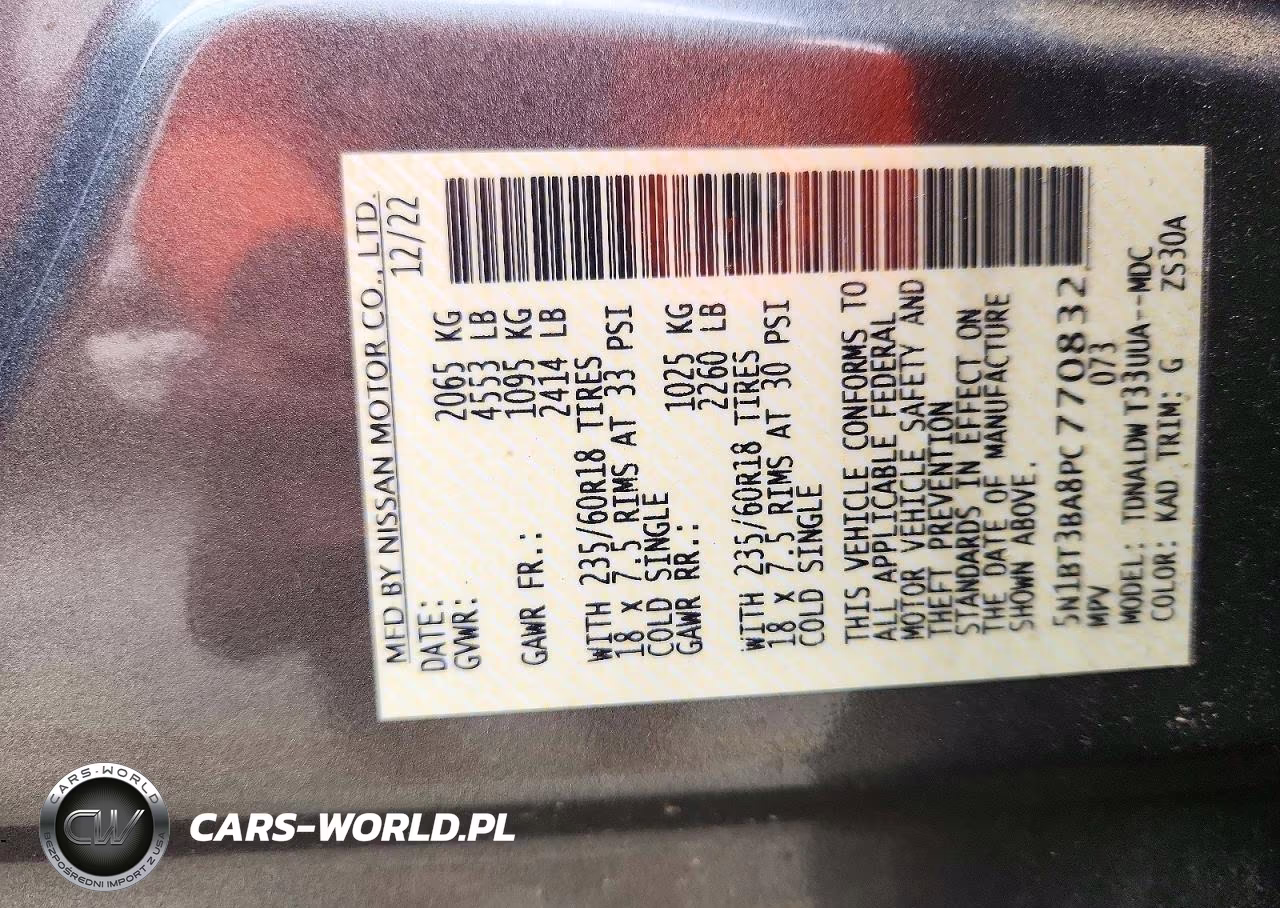 2023 Nissan Rogue Sv VIN:5N1BT3BA8PC770832 - 13