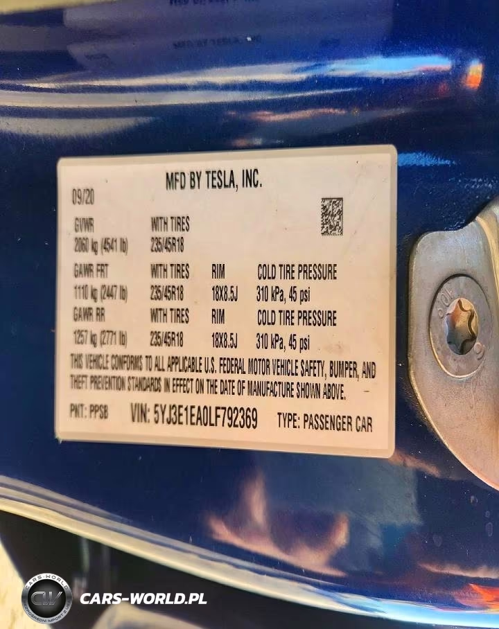 2020 Tesla Model 3 VIN:5YJ3E1EA0LF792369 - 12