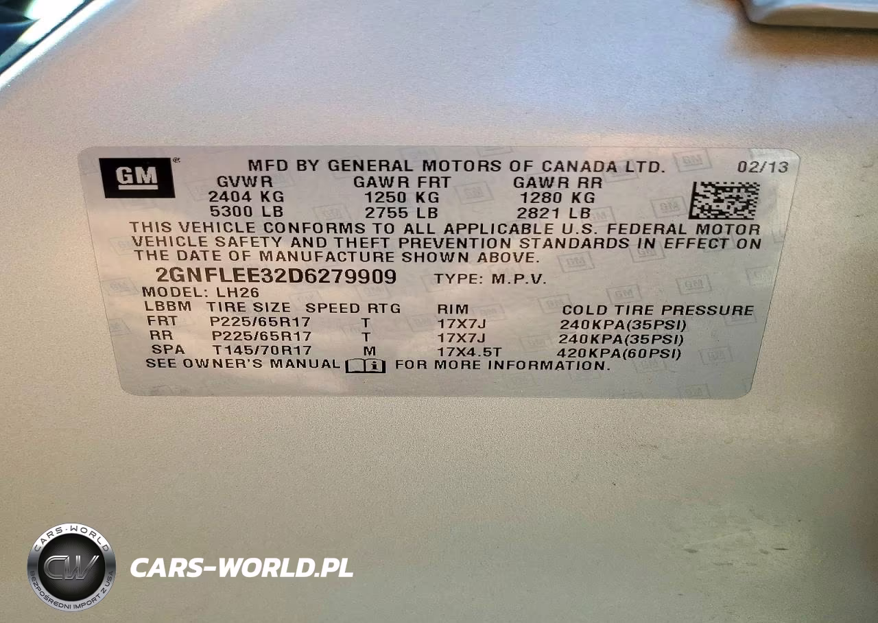 2013 Chevrolet Equinox Lt VIN:2GNFLEE32D6279909 - 12