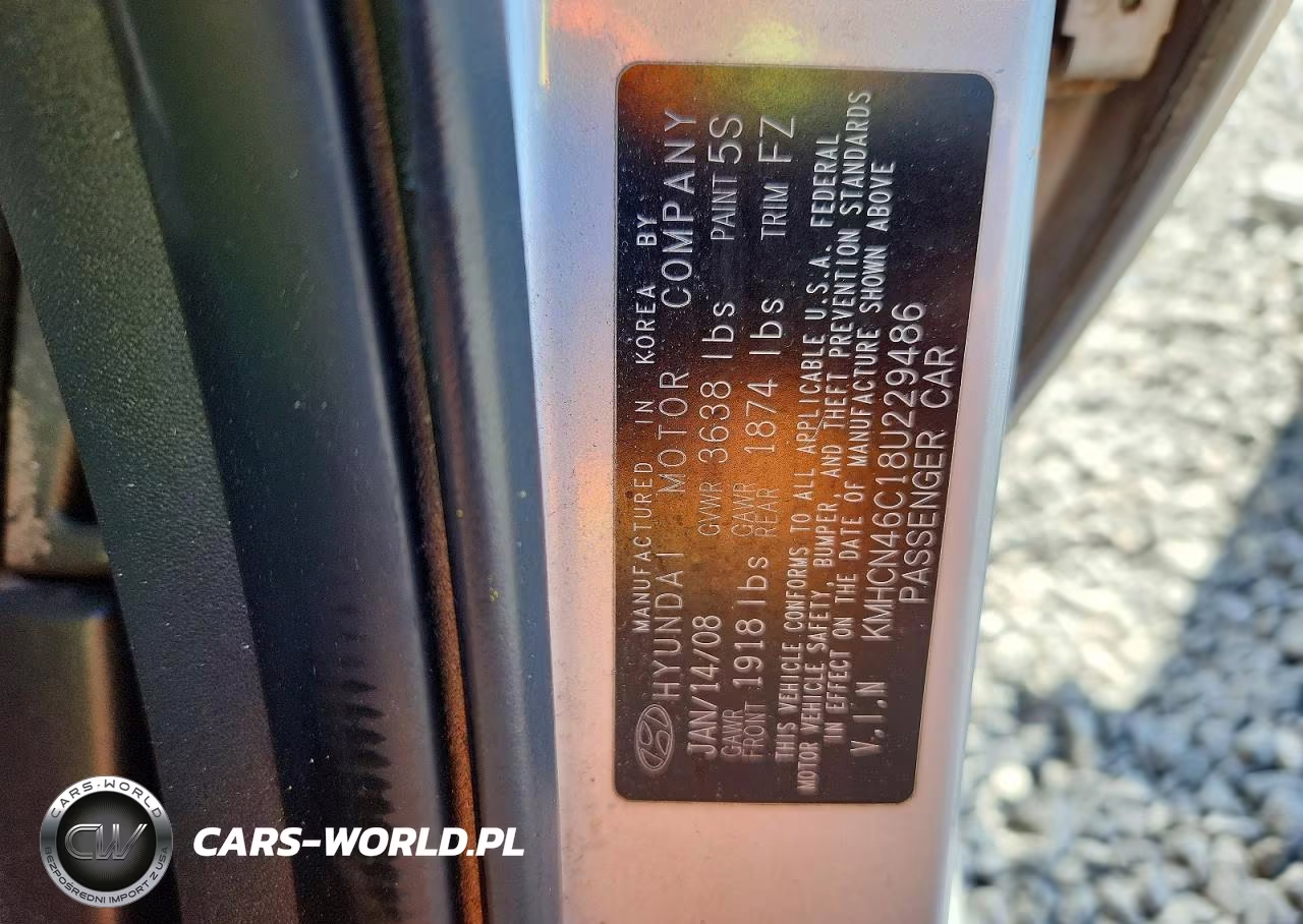 2008 Hyundai Accent Gls VIN:KMHCN46C18U229486 - 12