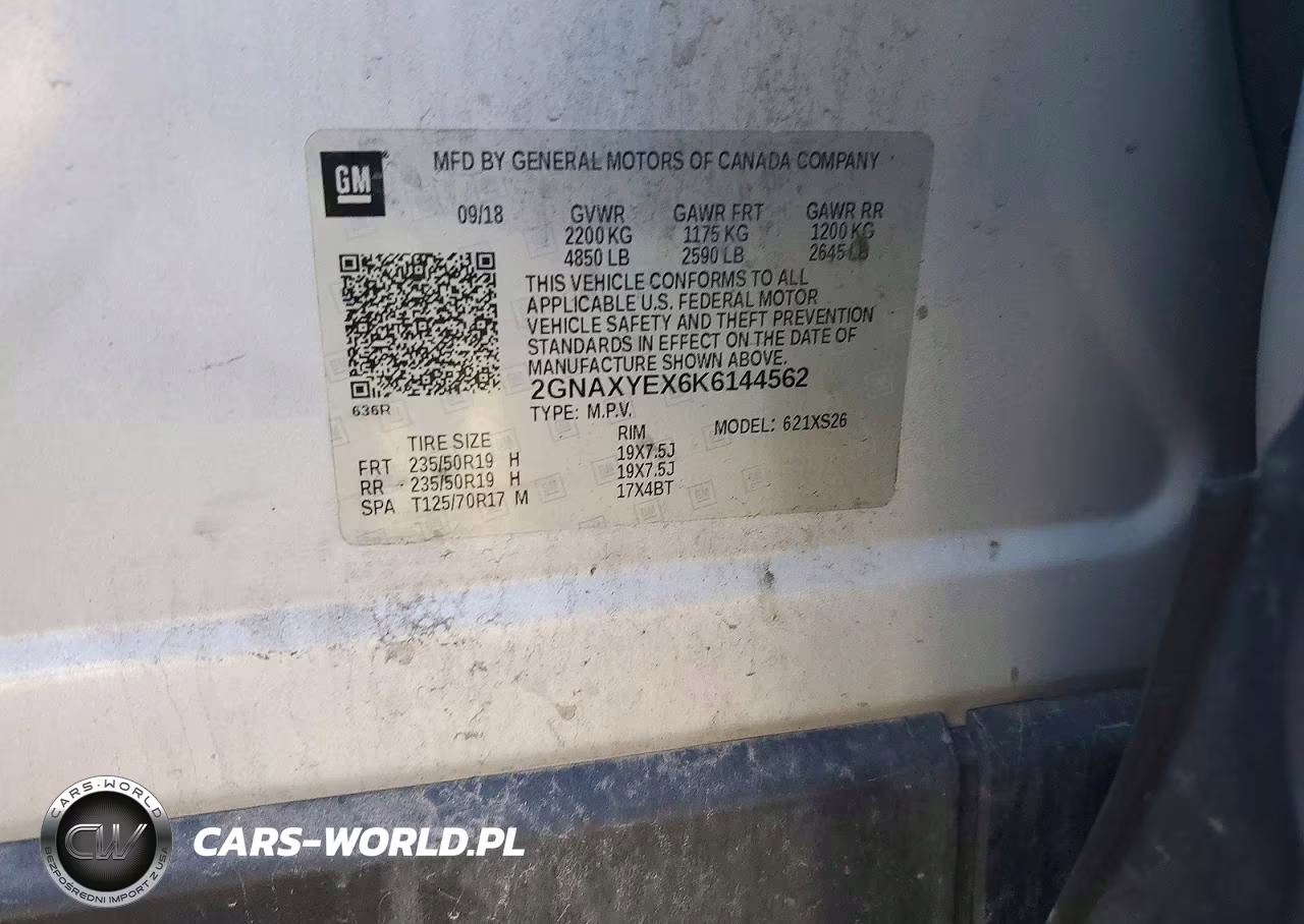 2019 Chevrolet Equinox Premier VIN:2GNAXYEX6K6144562 - 13