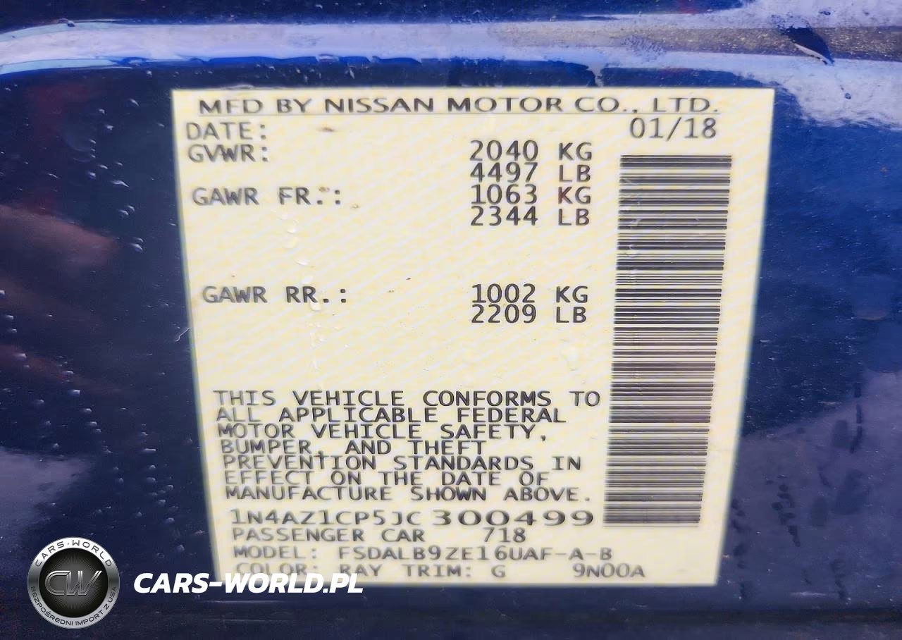 2018 Nissan Leaf S VIN:1N4AZ1CP5JC300499 - 12