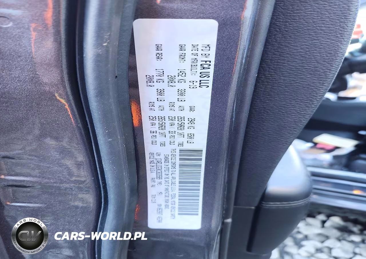 2019 Dodge Durango Gt VIN:1C4RDJDG3KC833589 - 12