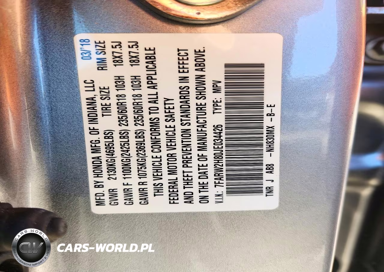 2018 Honda Cr-V Exl VIN:7FARW2H80JE034426 - 12