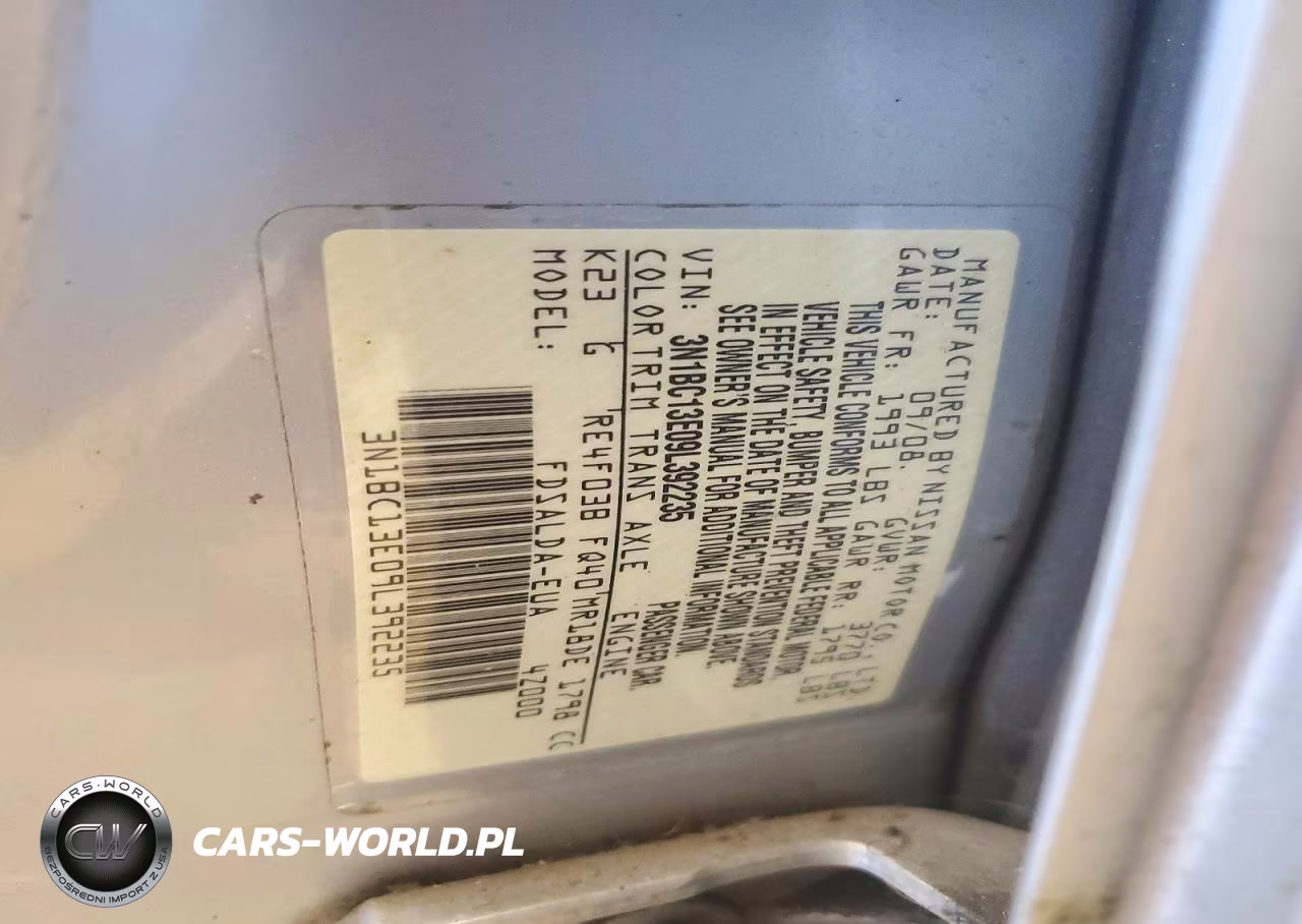2009 Nissan Versa 1.8 S VIN:3N1BC13E09L392235 - 12