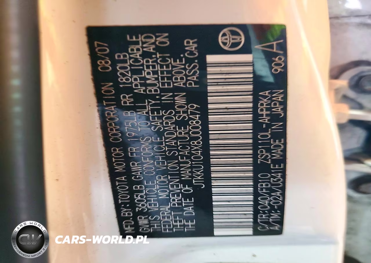 2008 Scion Xd Base VIN:JTKKU104X8J008479 - 13