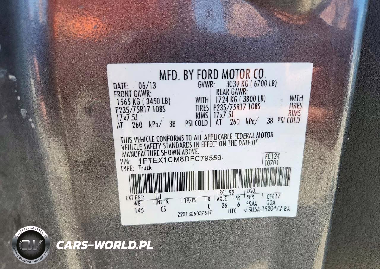 2013 Ford F150 Super Cab VIN:1FTEX1CM8DFC79559 - 12